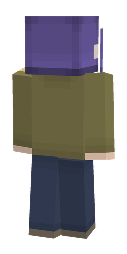 Blue skin: body, back render