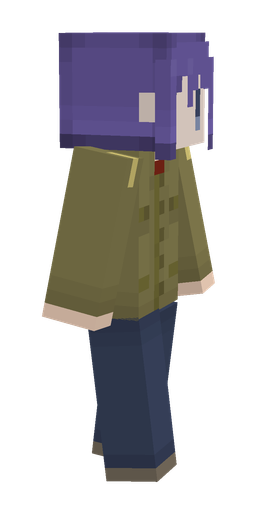 Blue skin: body, right side render