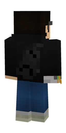 Black skin: body, back render