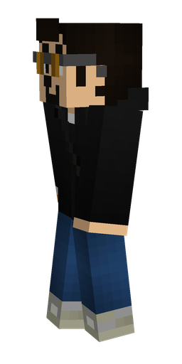 Black skin: body, left side render