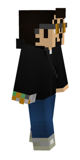 Black skin: body, right side render