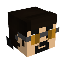Black skin: head render