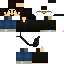 Black skin: raw texture render