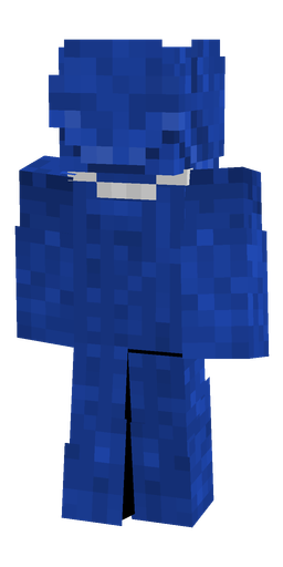 Blue skin: body, back render