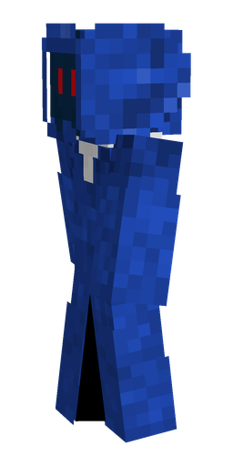 Blue skin: body, left side render