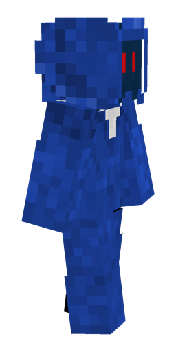 Blue skin: body, right side render