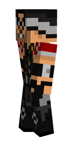 Black skin: body, left side render