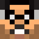 Black skin: face render
