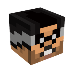 Black skin: head render