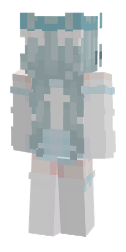 Blue skin: body, back render