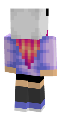 Black skin: body, back render