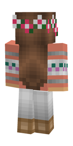 Brown skin: body, back render