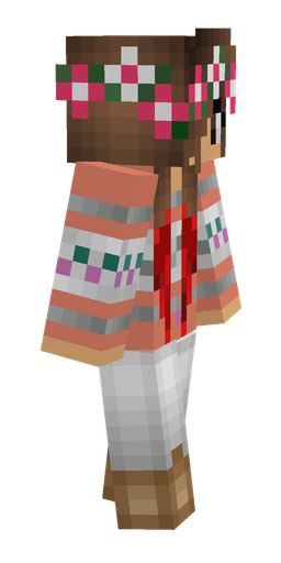 Brown skin: body, right side render