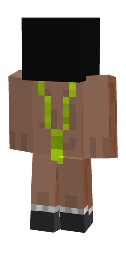 Black skin: body, back render