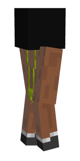 Black skin: body, left side render