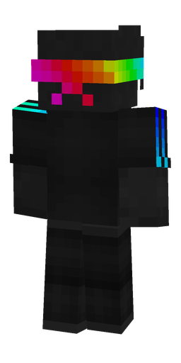 Black skin: body, back render
