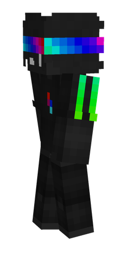 Black skin: body, left side render