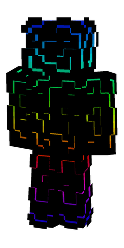 Black skin: body, back render