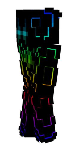 Black skin: body, left side render
