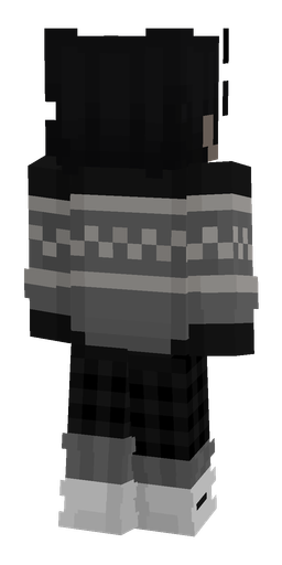 Black skin: body, back render