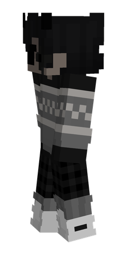 Black skin: body, left side render