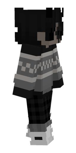 Black skin: body, right side render