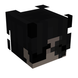 Black skin: head render
