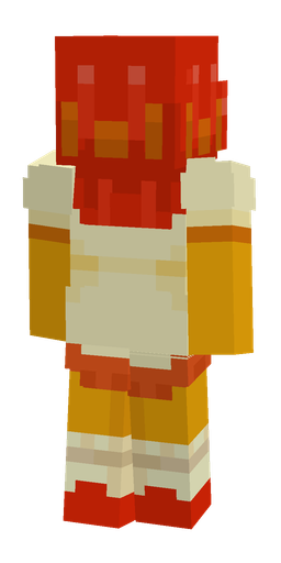 Orange skin: body, back render