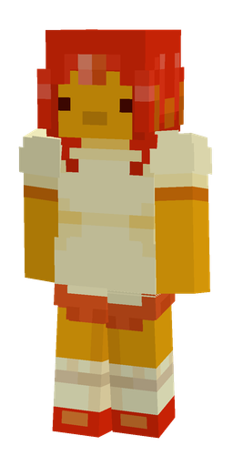 Orange skin: body, front render
