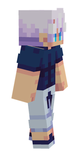 Blue skin: body, right side render