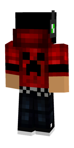 Black skin: body, back render