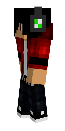 Black skin: body, left side render