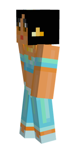 Black skin: body, left side render