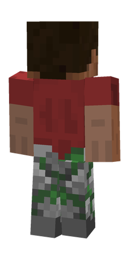 Brown skin: body, back render