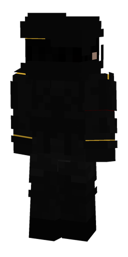 Black skin: body, back render