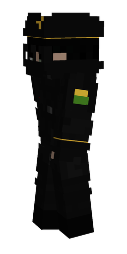 Black skin: body, left side render