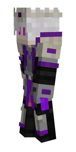 Black skin: body, left side render