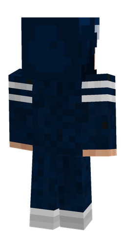 Black skin: body, back render