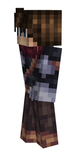 Black skin: body, left side render