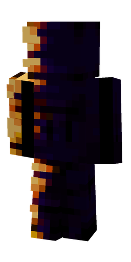 Black skin: body, back render