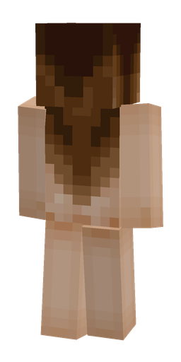 Brown skin: body, back render