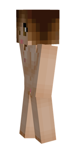 Brown skin: body, left side render