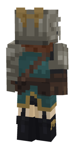 Black skin: body, back render