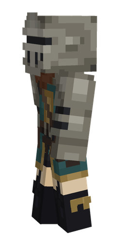 Black skin: body, left side render