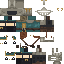 Black skin: raw texture render