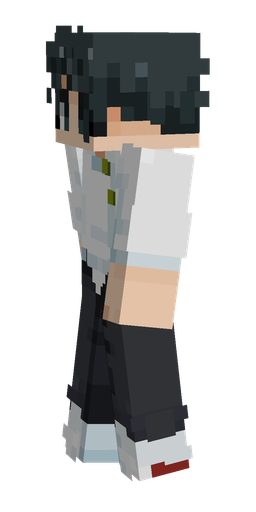 Black skin: body, left side render