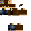 Black skin: raw texture render