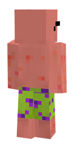 Green skin: body, back render