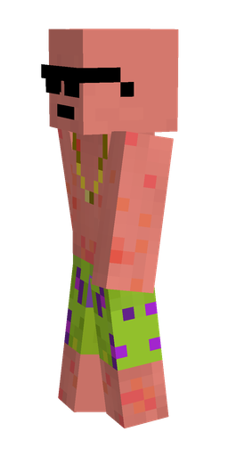 Green skin: body, left side render