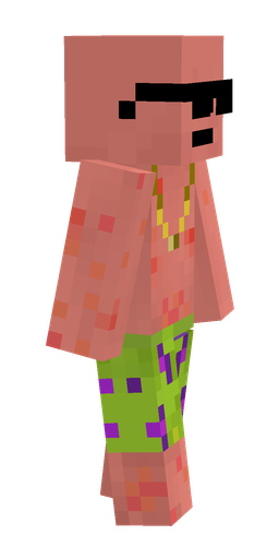 Green skin: body, right side render